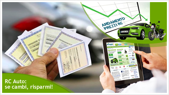 PREZZI RC IN CALO E NUOVE PROCEDURE PER CHI SI ASSICURA