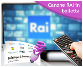 LUCE: DA LUGLIO LA BOLLETTA COMPRENDERÀ IL CANONE RAI