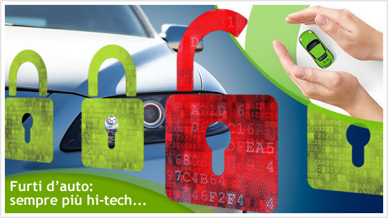 FURTI AUTO SEMPRE PIÙ HI-TECH E VELOCI