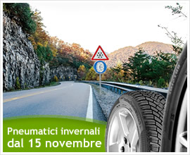 SICUREZZA: È TEMPO DI PNEUMATICI INVERNALI