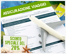 POLIZZA VIAGGIO ONLINE: SCONTO ESCLUSIVO DEL 20%!